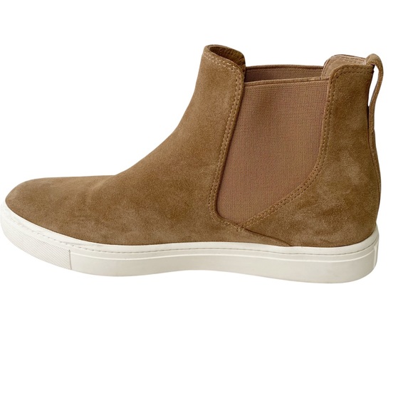 Vince Newlyn Suede Slip On Chelsea Boots Booties Leather Water Resistant Size 8 - Picture 15 of 16